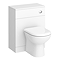 Cove 600 PVC BTW Toilet Unit Gloss White with Pan and Cistern (Depth 300mm) 100% Waterproof
