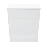 Cove 600mm PVC WC Unit Gloss White - 100% Waterproof
