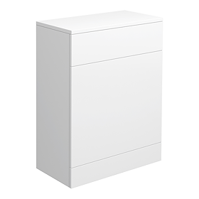 Cove 600mm PVC WC Unit Gloss White - 100% Waterproof