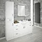 Cove Bathroom Furniture Pack (5 Piece - White Gloss) Large Image