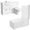 Cove Bathroom Suite with B-Shaped Shower Bath  In Bathroom Large Image