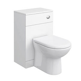 Cove 500mm BTW Toilet Unit Inc. Cistern + Soft Close Seat (Depth 300mm) Medium Image