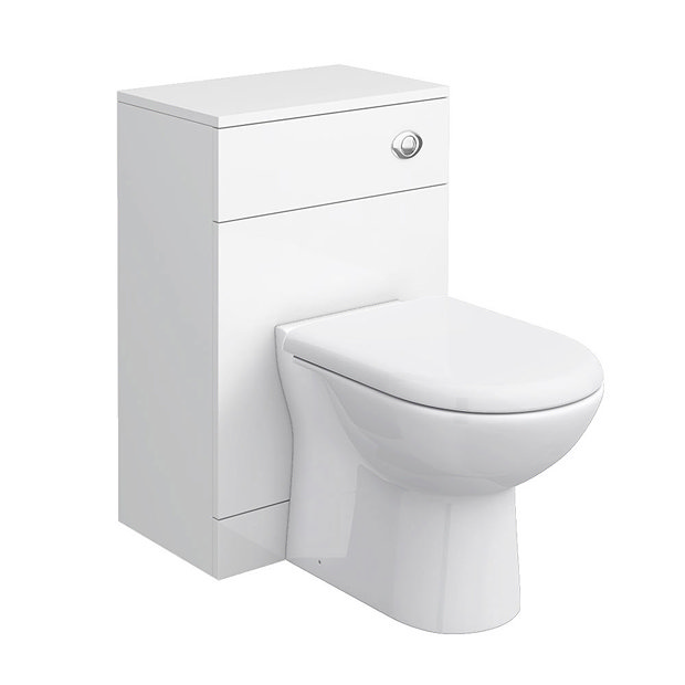 Cove 500mm BTW Toilet Unit Inc. Cistern + Soft Close Seat (Depth 300mm) Large Image