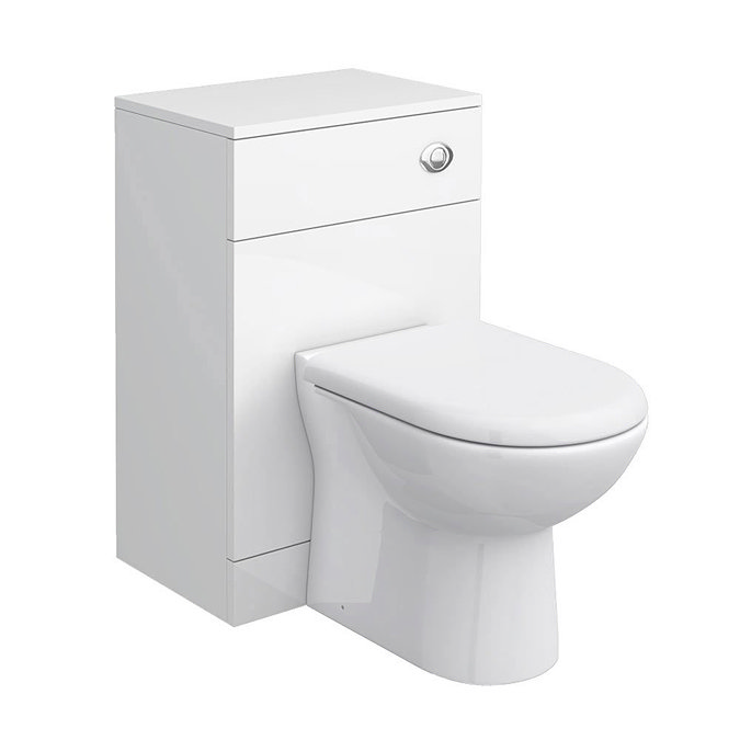 Cove 500mm BTW Toilet Unit Inc. Cistern + Soft Close Seat (Depth 330mm) Large Image