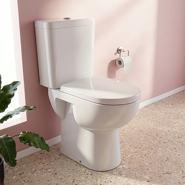 Cove Comfort Height Close Coupled Toilet with Soft Close Seat