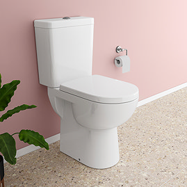 Cove Comfort Height Close Coupled Toilet with Soft Close Seat