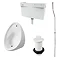 Cove Concealed Urinal Pack with 1 x 400mm Urinal Bowl + Plastic Cistern Large Image