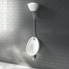 Cove Exposed Urinal Pack with 1 x 400mm Urinal Bowl + Ceramic Cistern Medium Image