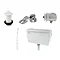 Cove Exposed Urinal Pack with 1 x 500mm Urinal Bowl + Plastic Cistern  Feature Large Image