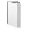 Cove Gloss Light Grey Corner Mirror Cabinet Large Image