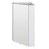 Cove Gloss White Corner Mirror Cabinet Large Image