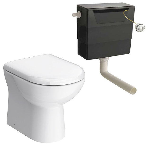 Cove Light Grey 500x300mm BTW Toilet Unit Inc. Cistern + Soft Close Seat  Profile Large Image