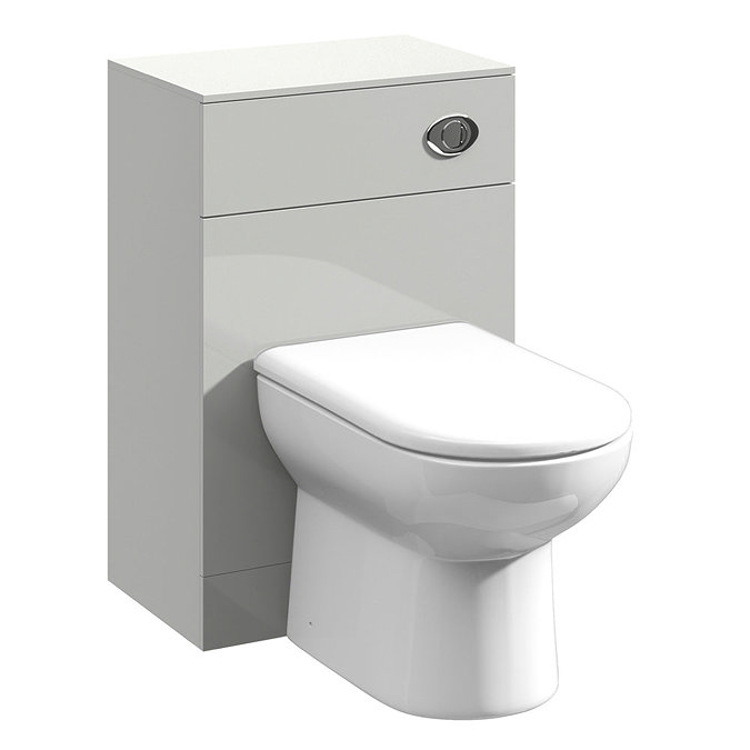 Cove Light Grey 500x330mm BTW Toilet Unit Inc. Cistern + Soft Close Seat Large Image