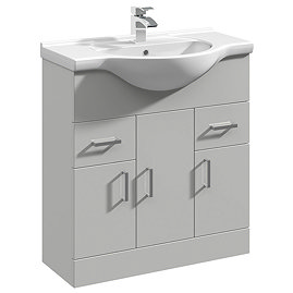 Cove Light Grey 750mm Vanity Unit Large Image