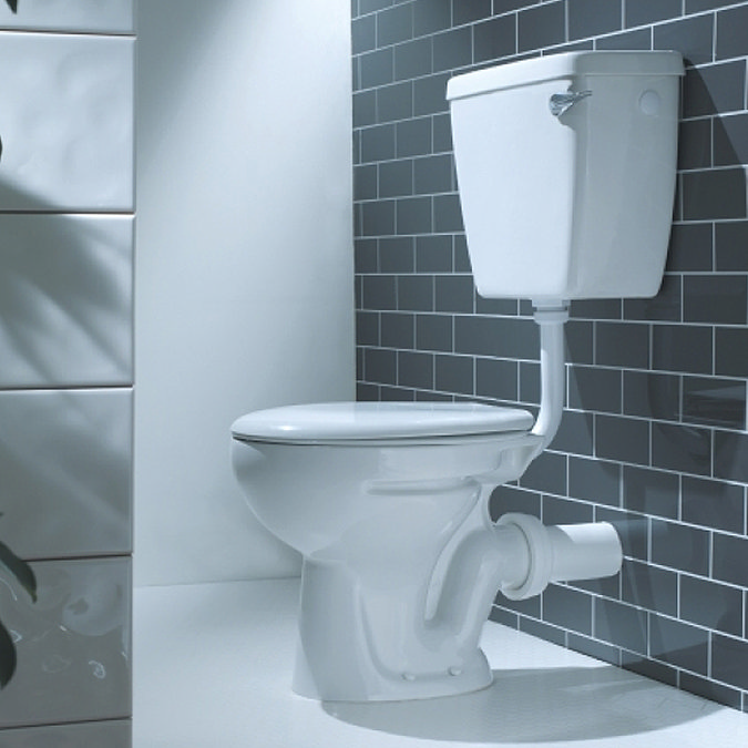 Cove Low Level Toilet incl. Lever Cistern + Seat  Feature Large Image