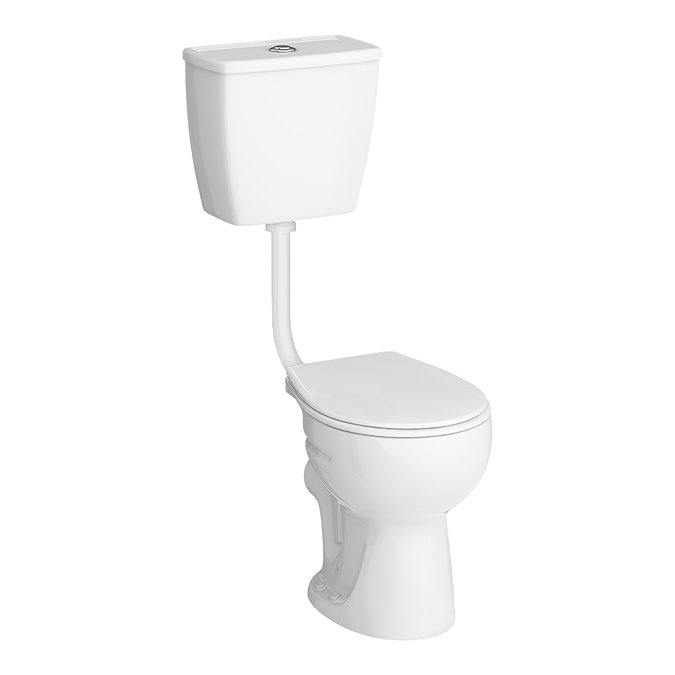 Cove Low Level Toilet incl. Push Button Cistern + Seat additional Large Image