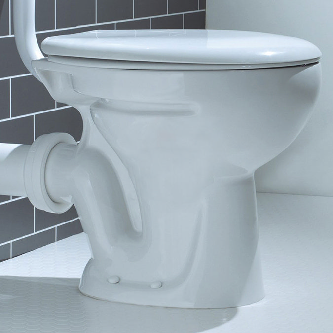 Cove Low Level Toilet incl. Push Button Cistern + Seat Profile Large Image