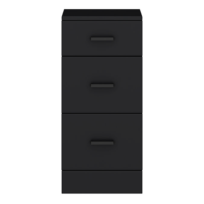 Cove Matt Black 350 x 300mm 3 Drawer Unit