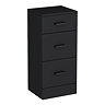 Cove Matt Black 350 x 300mm 3 Drawer Unit