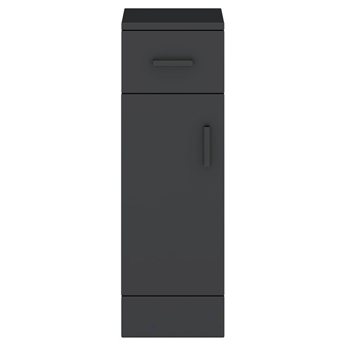 Cove Matt Black Bathroom Cupboard – 250mm Wide x 300mm Deep