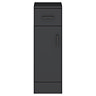 Cove Matt Black Bathroom Cupboard – 250mm Wide x 300mm Deep