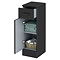 Cove Matt Black Bathroom Cupboard – 250mm Wide x 300mm Deep