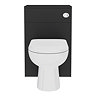 Cove Matt Black WC Toilet Unit Set with Concealed Cistern & Soft-Close Seat – 500mm