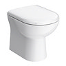 Cove Matt Black WC Toilet Unit Set with Concealed Cistern & Soft-Close Seat - 500mm