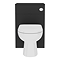 Cove Matt Black WC Unit Only – 500mm Wide x 300mm Deep