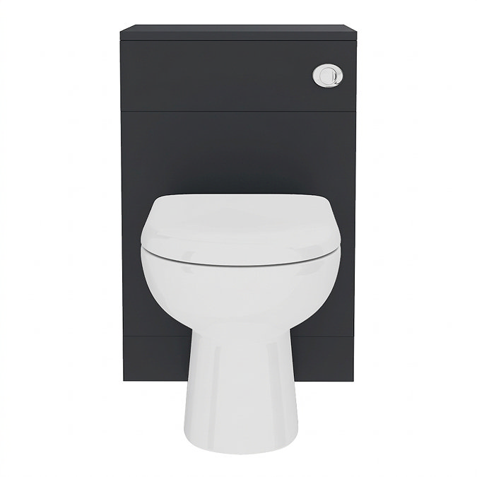 Cove Matt Black WC Unit Only - 500mm Wide x 300mm Deep