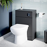 Cove Matt Black WC Unit Only - 500mm Wide x 300mm Deep