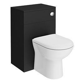 Cove Matt Black WC Unit Only – 500mm Wide x 300mm Deep