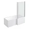 Cove Modern Shower Bath Suite  Standard Large Image