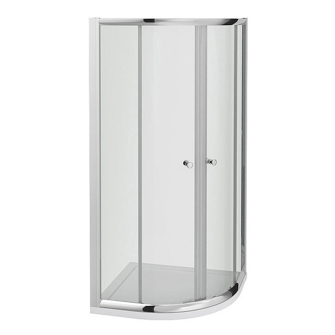 Cove 900 x 900mm Quadrant Shower Enclosure with Tray & Waste Profile Large Image