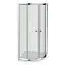 Cove 900 x 900mm Quadrant Shower Enclosure with Tray & Waste Profile Large Image