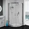 Cove Quadrant Shower Enclosure with Tray + Waste (2 Size Options) Large Image