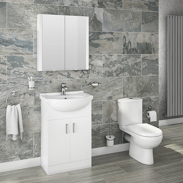 Cove Small Shower Bath Suite Victorian Plumbing UK