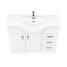 Cove White 1050mm Large Vanity Unit  In Bathroom Large Image