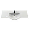 Cove White 1200mm Large Vanity Unit with Brushed Brass Handles