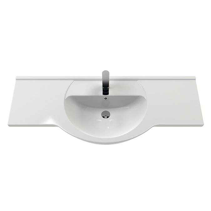 Cove White 1200mm Large Vanity Unit with Chrome Handles