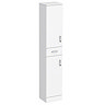 Cove White 350mm Gloss Tallboy Unit - Depth 300mm Large Image
