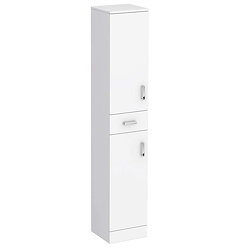 Cove White 350mm Gloss Tallboy Unit - Depth 330mm Large Image