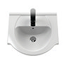 Cove White 450mm Small Vanity Unit with Matt Black Handle