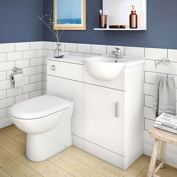 Cove White 450mm Small Vanity Unit  Feature Large Image