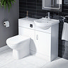 Cove White 450mm Small Vanity Unit with Chrome Handle