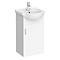 Cove White 450mm Small Vanity Unit with Chrome Handle
