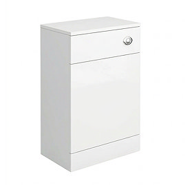 Cove Gloss White WC Unit Only - 500mm Wide x 300mm Deep