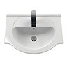 Cove White 550mm Vanity Unit with Matt Black Handles