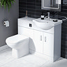 Cove White 550mm Vanity Unit with Chrome Handles