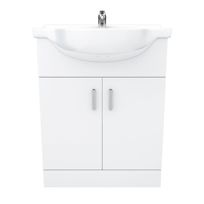 Cove White 650mm Vanity Unit (Flat Packed)  Standard Large Image